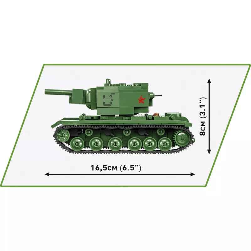 Conjunto de construção Cobi KV-2 Segunda Guerra Mundial 510 peças