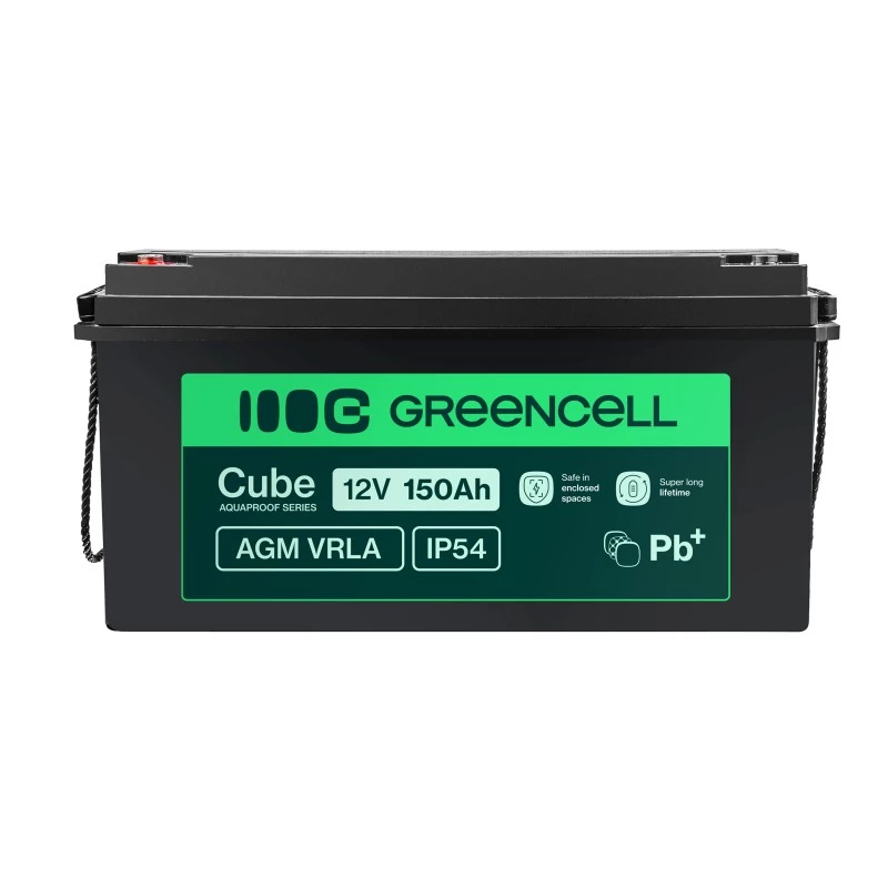 Bateria AGM Green Cell AGM12V150AH-J 12V 150Ah chumbo-ácido selada