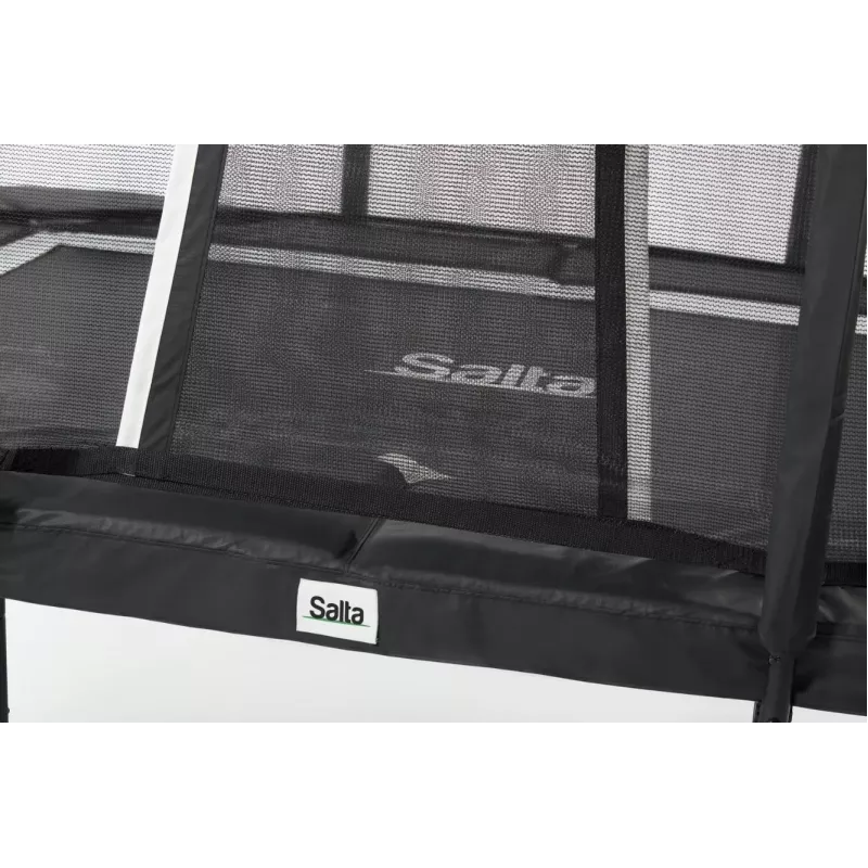 Trampolim Salta Premium Black Edition 244 x 396 cm, modelo 5363, superfície de salto retangular