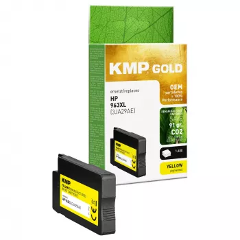Cartucho KMP GOLD HP 963XL (3JA29AE) amarelo