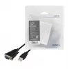 Cabo serial LogiLink AU0048A preto 1,5 m USB A DB-9