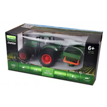 Trator Amewi 22639 motor elétrico 1:24 a partir de 6 anos