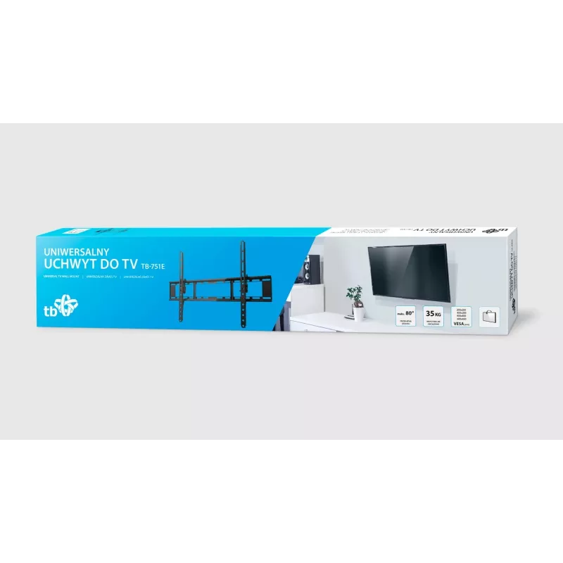 Suporte de TV TB-751E para televisor até 80 polegadas 35kg VESA máx. 600x400