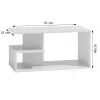 Topeshop MESA DALLAS BIEL mesa lateral/mesa de centro de forma livre 1 perna(s)
