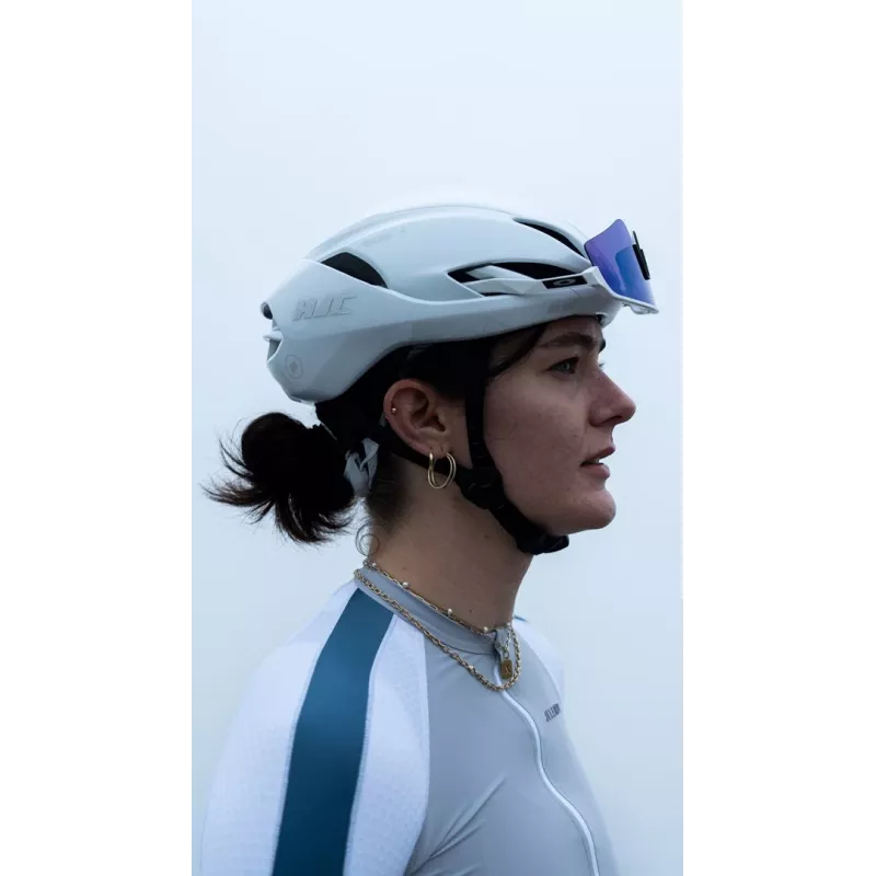 Capacete de bicicleta HJC FURION 3.0 White Hologram, tamanho L