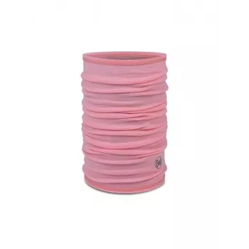Bandana multifunções para criança Buff Merino Lightweight – rosa, gorro de lã merino sem costuras para criança
