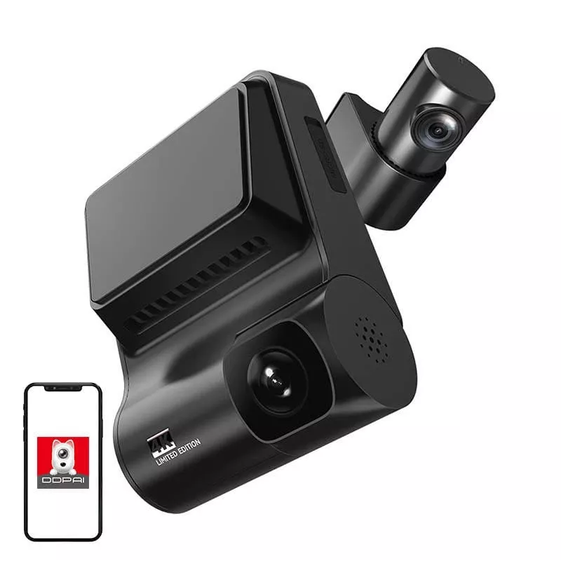Câmara de tablier DDPAI Z50 GPS DUAL 4K @ 25fps + 1080p @ 25fps WiFi