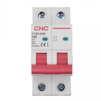 Disjuntor CNC, 2P, 20A, classe C, 6kA