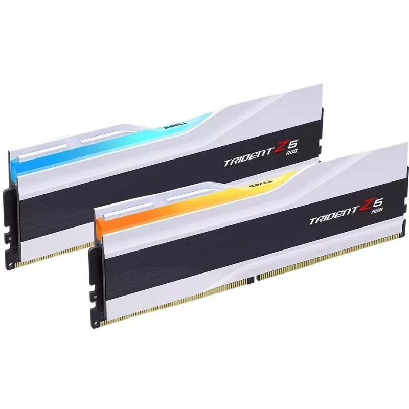 DIMM 64 GB DDR5-6400 (2x 32 GB) Dual-Kit, memória branca, F5-6400J3239G32GX2-TZ5RW, Trident Z5 RGB, INTEL XMP