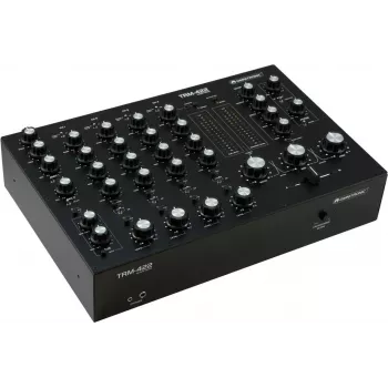 Misturador rotativo de 4 canais Omnitronic TRM-422 com USB e envio FX
