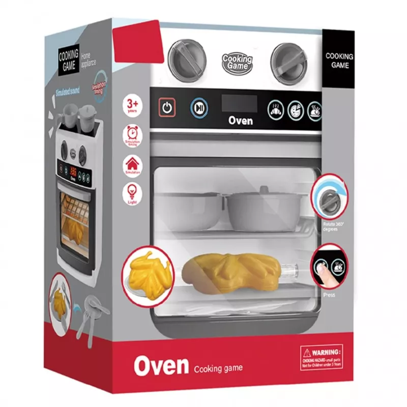 Cozinha de brincar com forno Madej 011191 – design moderno compacto, conjunto de jogo de faz de conta para crianças