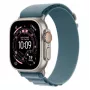 Smartwatch Apple Watch Ultra 3 GPS + Cellular 49 mm caixa Natural Titanium com Light Blue Alpine Loop (Pequeno)