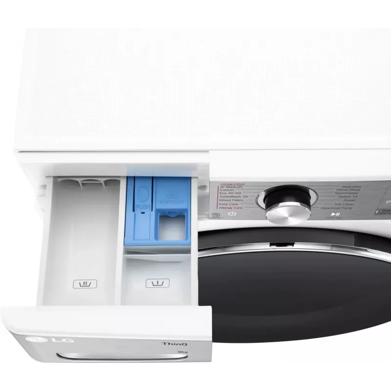 Máquina de lavar LG F2WR909P3W, 9 kg, 47,5 cm, 1200 rpm