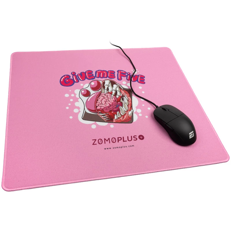 Tapete de rato gaming ZOMOPLUS Give Me Five, 500x420mm - rosa
