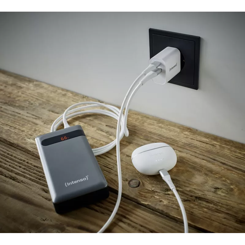 Carregador de interior Intenso POWER ADAPTER USB-A/USB-C/7803012 Carregamento rápido 20V