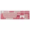 Teclado Ducky One 3 Gossamer Pink Gaming USB US inglês rosa, branco