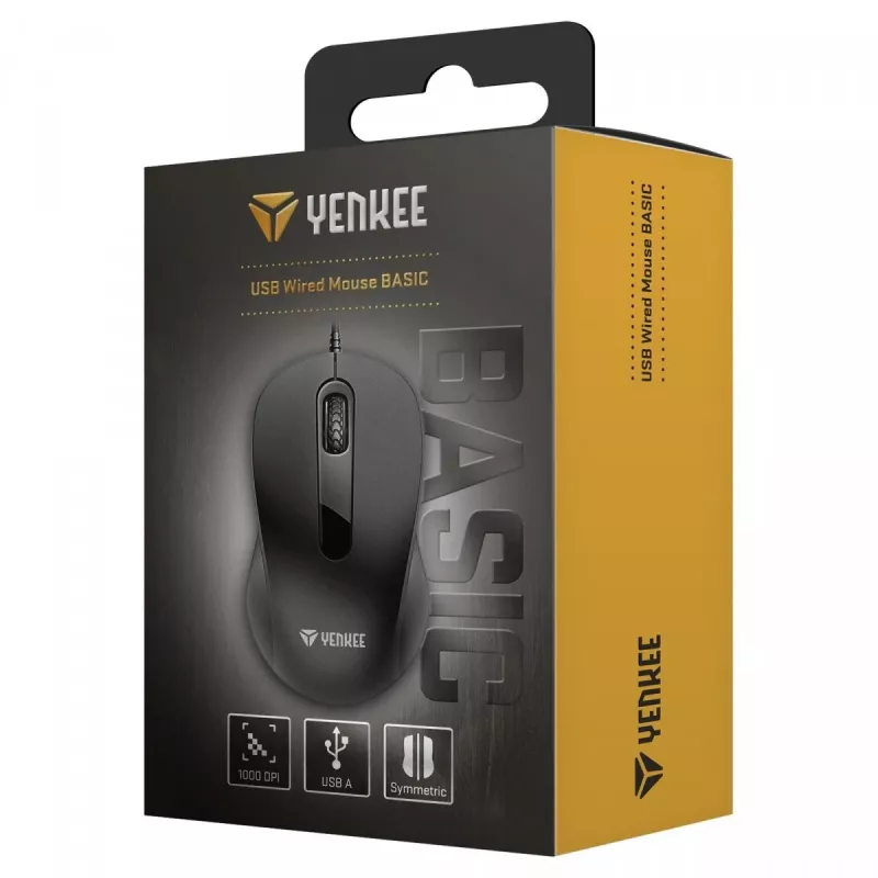 Rato Yenkee YMS 003BK com fio USB