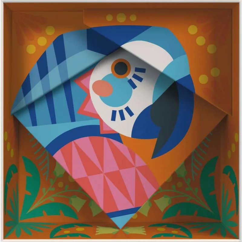 Conjunto de pintura Ravensburger CreArt Do it together – Papagaio (conjunto de pintura em grupo)