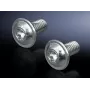 Parafusos Rittal SZ 2504.500 M6, comprimento 12 mm, superfície metálica, embalagem de 300