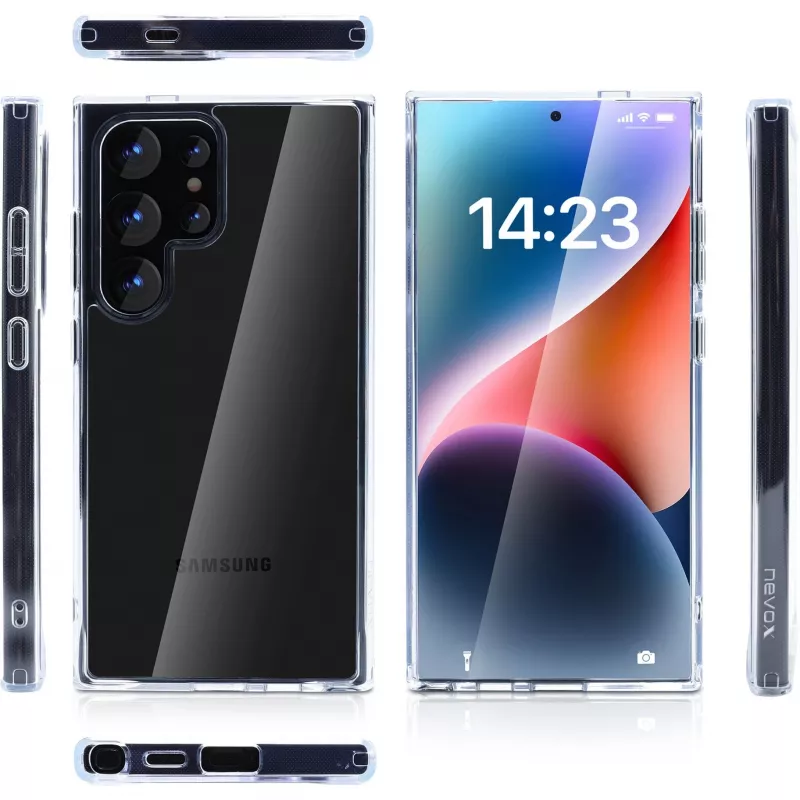 StyleShell SHOCKFlex, capa de telemóvel transparente, Samsung Galaxy S24 Ultra