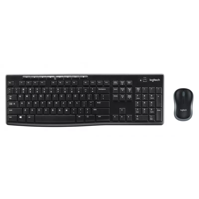 Logitech Wireless Combo MK270 – Conjunto teclado-rato – sem fios – 2,4 GHz – francês (920-004510)