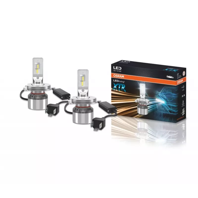 Lâmpadas LED para faróis Ledvance LEDriving XTR H4 64193DWXTR, conjunto de 2
