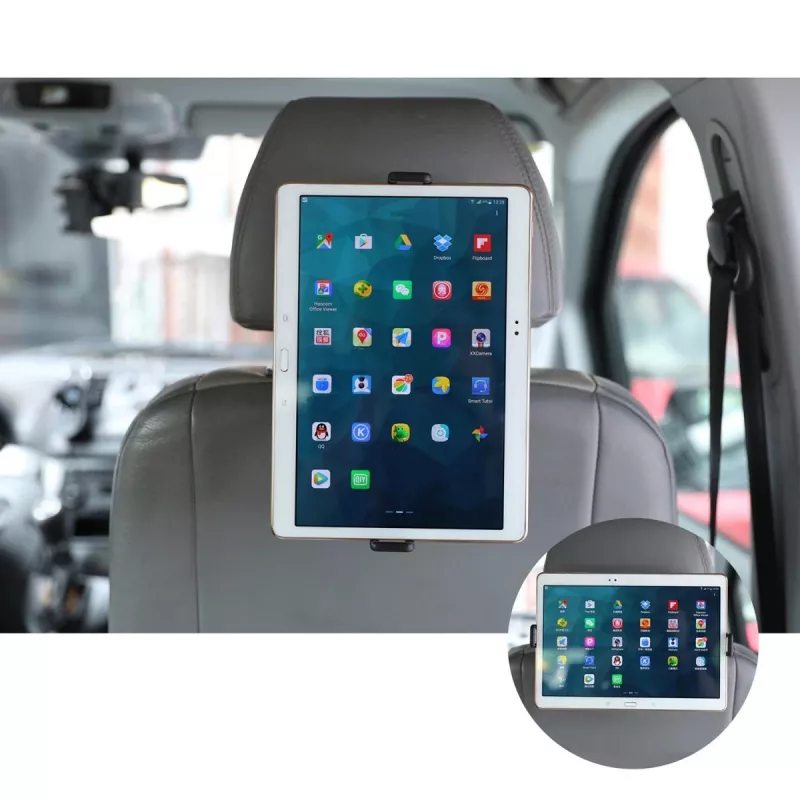 Suporte universal de tablet para automóvel para encosto de cabeça com rotação 360 graus Maclean