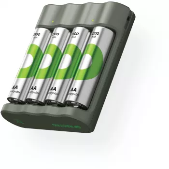 Carregador de bateria GP B441 para baterias NiMH AA e AAA