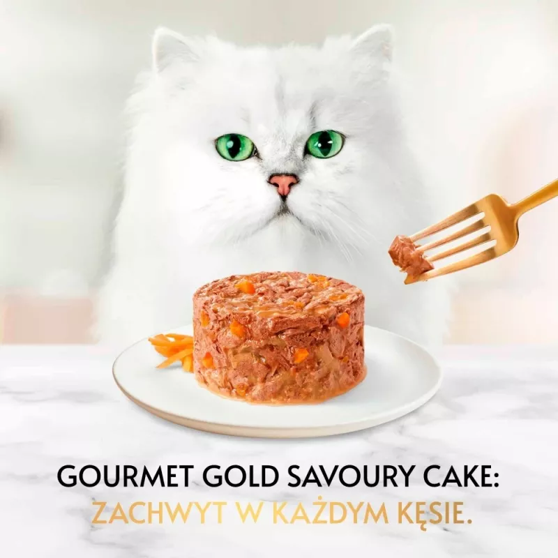 Purina Gourmet Gold Savoury Cake ração húmida para gatos 48x85 g