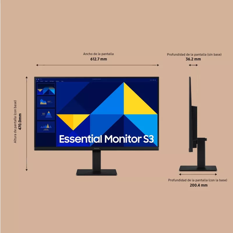 Monitor de computador Samsung S27D304GAU 68,6 cm (27