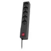 Extensão elétrica Lestar 1,5 m preto com interruptor e indicador, 10 A, 250 V, 460 W