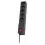 Extensão elétrica Lestar 1,5 m preto com interruptor e indicador, 10 A, 250 V, 460 W