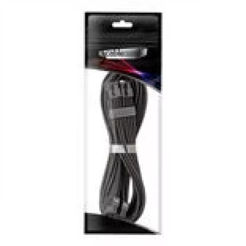 Cabo de alimentação PCIe em ponte CableMod C-Series Pro ModMesh 8+8‑Pin, 60 cm, preto