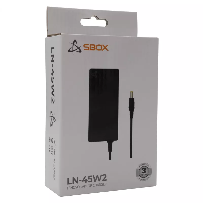 Fonte de alimentação Sbox LN-45W2 para portáteis Lenovo, redonda
