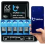 Módulo de E/S bleBox shutterBoxDC 2x entradas binárias, 2x saídas de relé 230V