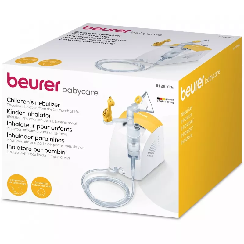 Nebulizador compressor Beurer IH 26 Kids com máscaras e bocal