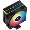 Ventoinha DeepCool AG400 BK ARGB V2 120 mm preta — ventoinha de CPU de 120 mm com rolamento hidráulico, suporte multi-socket