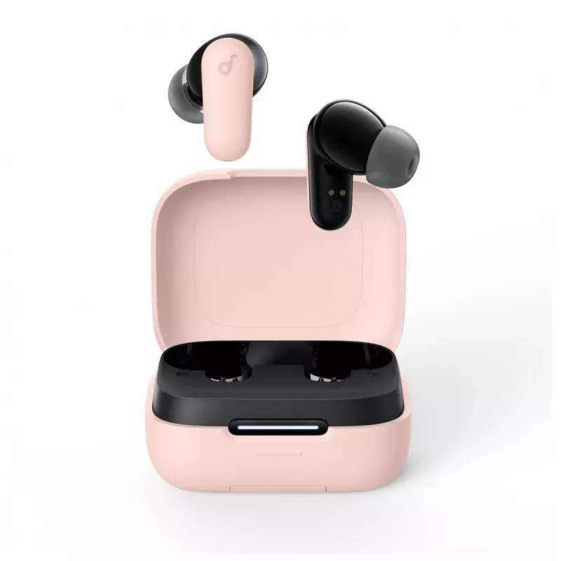 Headset Anker P30i headset sem fios in-ear para chamadas e música, USB Type-C, Bluetooth, rosa claro