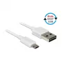 Cabo USB DeLOCK 84805 USB 2.0 0,2 m USB A Micro-USB B branco