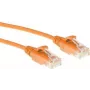 Cabo de rede ACT laranja 2 m LSZH U/UTP CAT6 Datacenter Slimline com fichas RJ45