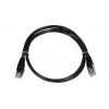 Cabo de patch LAN Extralink Cat5e FTP 1 m, F/UTP blindado, RJ-45 para RJ-45, preto