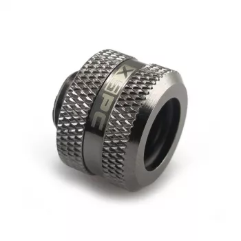 Conector XSPC G1/4 para tubo rígido de 14 mm, preto cromado - 8 unidades