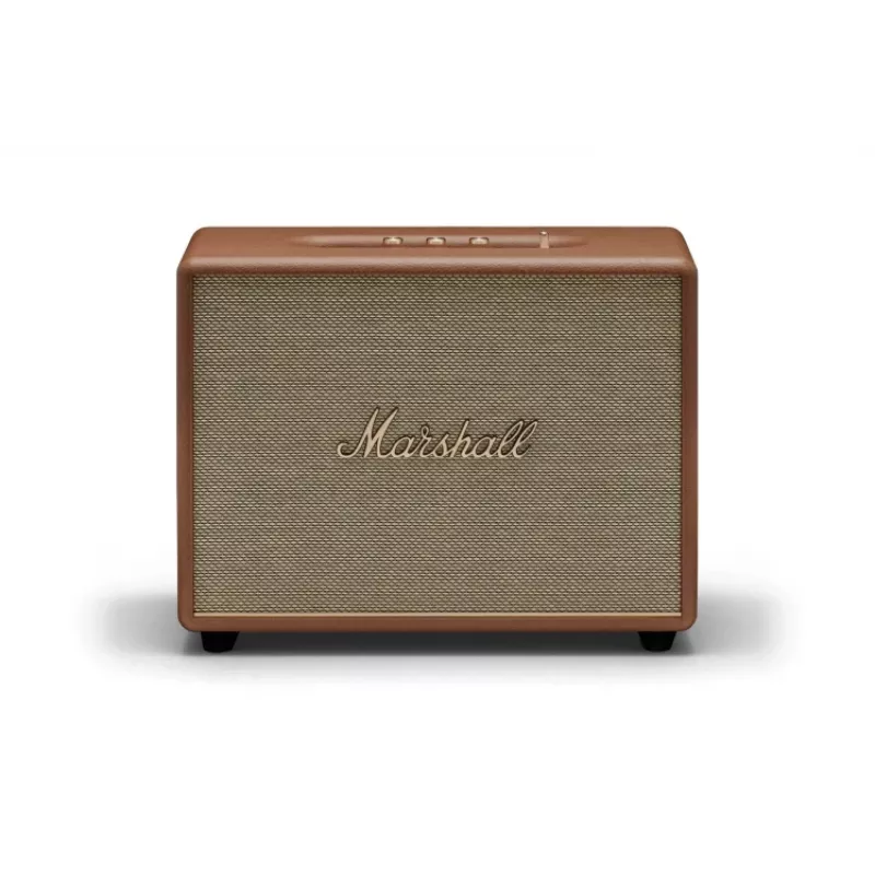 Altifalante sem fios MARSHALL Woburn III castanho — Multiroom, Bluetooth, Wi‑Fi, entradas analógicas