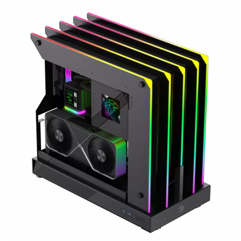 Caixa Gamemax | BLADE CONCEPT | preto | ATX | fonte de alimentação não incluída