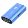Repetidor HDMI, 20m, 8K 60Hz, HDCP 2.3, alumínio, azul