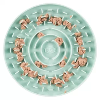 Prato de lambedura Trixie Junior 15 cm — tigela de lambedura para cães, verde, 15 cm de diâmetro, junior, 200 g