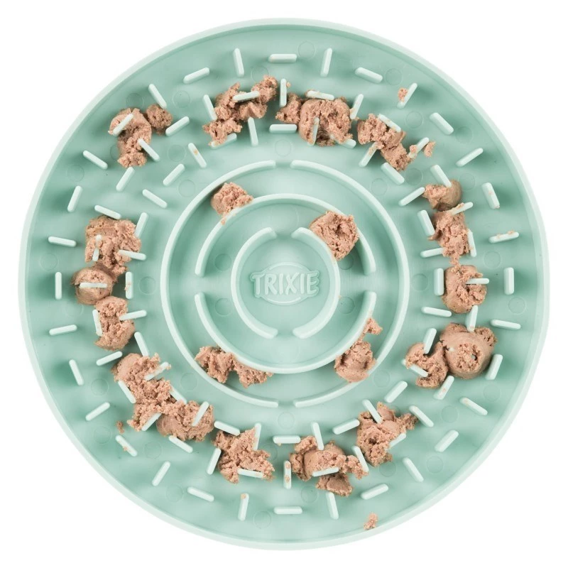 Prato de lambedura Trixie Junior 15 cm — tigela de lambedura para cães, verde, 15 cm de diâmetro, junior, 200 g