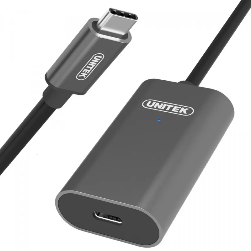 Cabo USB UNITEK U305A 5m USB 3.2 Gen 1 USB C cinzento