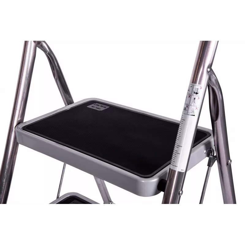 Escadote dobrável Krause Toppy XL prateado