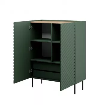 Estante Cama Meble ONDA ONDA 98×45×127 cm verde, armário de parede de chão